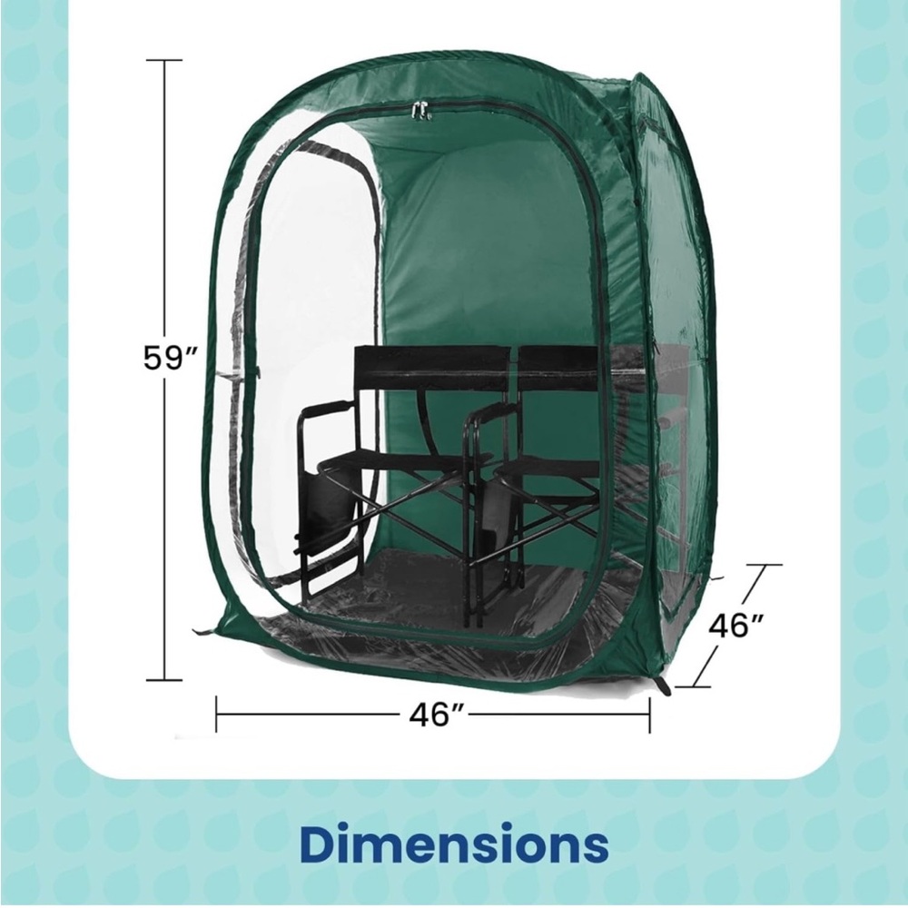 WeatherPod – The Original XL 1-2 Person Pod – Pop-Up Weather Pod